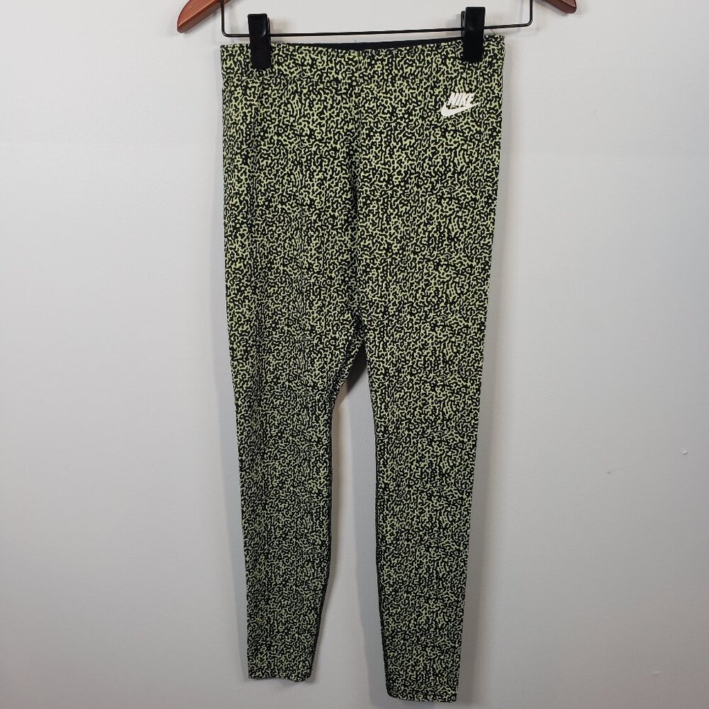 Womens Nike Leg-A-See Size Small S Leggings Yellow Casual Gym Workout  / B15